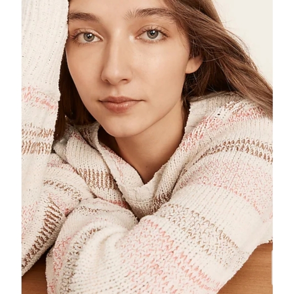 7. J.Crew Bouclé crewneck sweater in wide stripe - Picture 2 of 7